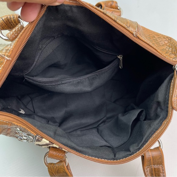 (113) Women's Animal Print and Cross Handbag Purse - Picture 7 of 7